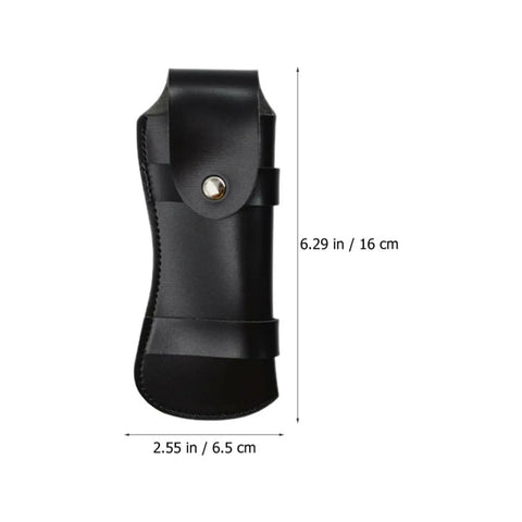 Black PU Leather Knife Cover Sheath For Chef Knives Wear Resistant Guard To Keep Edges Sharp And Prevent Scratches