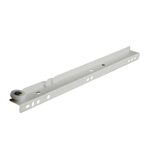 One Pair Ultra Quiet Bottom Mounted Concealed Drawer Slide Tracks With Heavy Duty Ball Bearing System, 12 inch steel track.