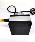 2000mm Draw Wire Linear Displacement Sensor With Incremental Encoder, Push Pull ABZ Output, black casing, coiled wire