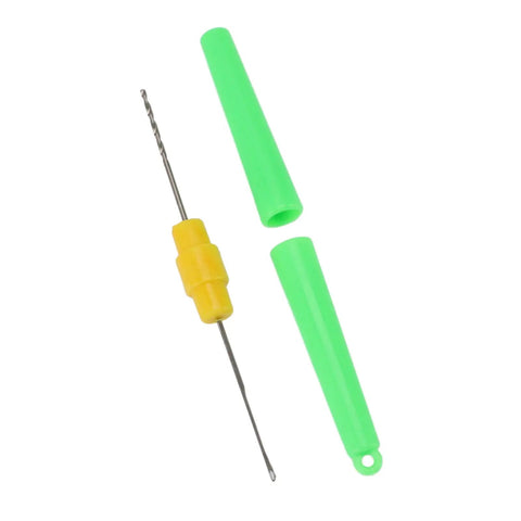 Dual End Fishing Bait Needle Tool With Protective Covers Stainless Steel Needle And Threading Tip Compact Pen Size Rigging Tool For Freshwater And Saltwater Angling Green Finish, 15.5 cm