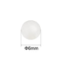 6mm Nylon Bearing Balls 25 Pack PA66 Solid Nylon Precision Bearing Balls For Bearings And Gears, High Wear Resistance