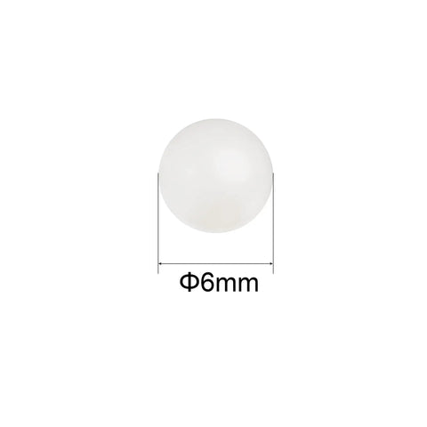 6mm Nylon Bearing Balls 25 Pack PA66 Solid Nylon Precision Bearing Balls For Bearings And Gears, High Wear Resistance
