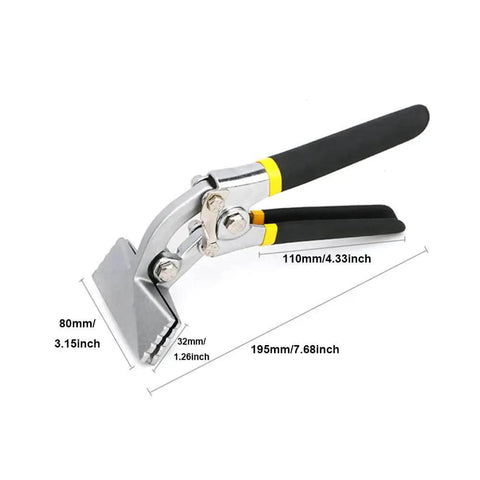 75mm Curved Sheet Bending Pliers for Metal Seaming and Edge Forming, Heavy Duty Seamer Tool with close switch design