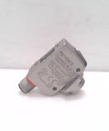 Dope CMOS Laser Sensor With M18 Mount And M12 4 Pin Connector NPN PNP Outputs LR ZH490C B Industrial Photoelectric Sensor For Precise Positioning Compact Durable Unit With Easy Mounting, grey M18 threaded sensor body