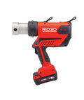 Side view of RP 350 Corded ProPress Press Tool Kit With MegaPress Jaws 1/2 To 2 Inch And Carrying Case