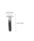 Close-up of a single silver iron brad from 100 Pcs Diy Iron Brads For Puppet Making Kit Mini Fasteners For Kids Crafts.