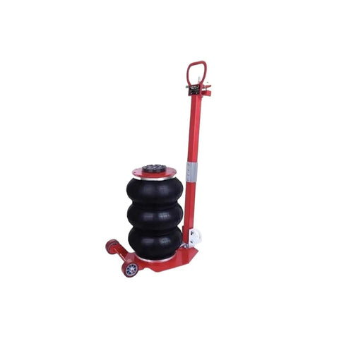 Heavy Duty Pneumatic Airbag Jack For Cars And Trucks No Sweat Lifting Air Powered Balloon Hoist with Adjustable Handle, three black airbag layers.