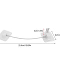 Two Pack No Drill Kid Safe Fridge Lock And Cabinet Lock With White ABS And Steel Wire, Easy Install Window Limiter shown