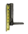 Tough As Nails 7 Inch Trailer Spring Latches Set Heavy Duty Steel Quarter Turn Gate Hardware with measuring tape for size reference.