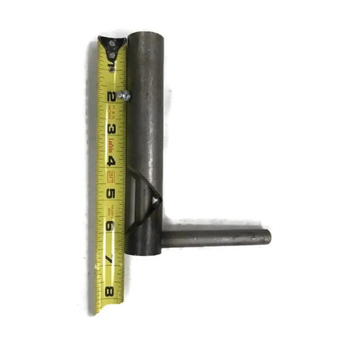 Tough As Nails 7 Inch Trailer Spring Latches Set Heavy Duty Steel Quarter Turn Gate Hardware with measuring tape for size reference.