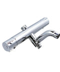 Heavy Duty Solid Brass Thermostatic Mixing Valve For Concealed Wall Piping featuring gleaming chrome finish and ergonomic design.