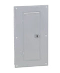 Gray Homeline Load Center 125 Amp Convertible Main Lugs 1 Phase 20 Space 40 Circuit Panel with cover visible