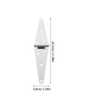 Heavy Duty Galvanized Steel Door Hinges For Sheds Barns And Garages built like a true workhorse, 29.2cm long, rust resistant