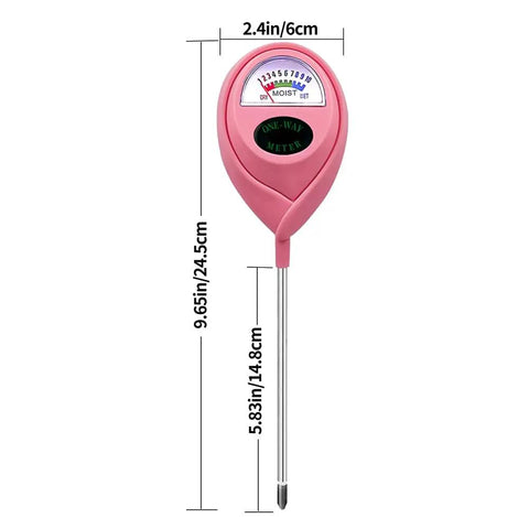 Pink Soil Moisture Meter For Indoor Plants And Lawn No More Guesswork Easy Water Gauge To Prevent Overwatering No Battery Needed