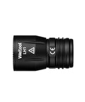 LH1 LED White Light Head Single Mode Throwing Beam For Outdoor Use, Weltool design, side view, black color