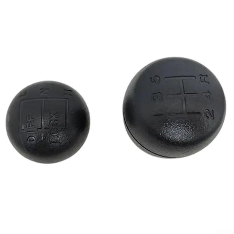 Custom Black Shift Knob Kit For Land Rover Defender Discovery R380 LT771983 2016 Gear Selector Lever With ABS Build That Looks Sick And Runs Smooth. Black ABS shift knob kit with 5-speed pattern, top and angled views