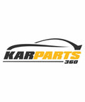 Logo of KARPARTS 360 featuring sleek vehicle silhouette and bold typography in black and yellow colors.