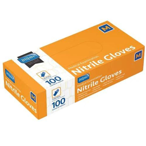 Cobalt Blue Nitrile Disposable Gloves Powder Free For Medical Exams Cooking Cleaning Ambidextrous Large Durable Protective Latex Free Medical Grade Box
