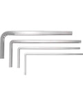 Grab This Badass 60 Piece Hex Key Allen Wrench Set With Metric Sizes From 1 Point 5mm To 4mm For All Your Home Repairs, Bike Fixes, And 3D Printer Maintenance That Gonna Last You A Long Time., four silver L-shaped metric hex keys