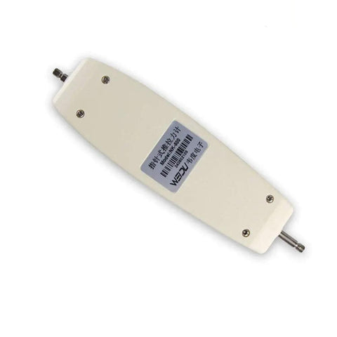 High Accuracy Analog Dynamometer Force Tester With Dual Display Handheld Design Thrust Push Pull Gauge NK Newton And Kilogram Units 20N Range Portable Dial Meter, beige handheld body with metal ends