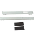 Heavy Duty Appliance Rollers With 12 Smooth Wheels And Brakes For Moving Heavy Washing Machines Or Fridges, includes metal extension brackets.