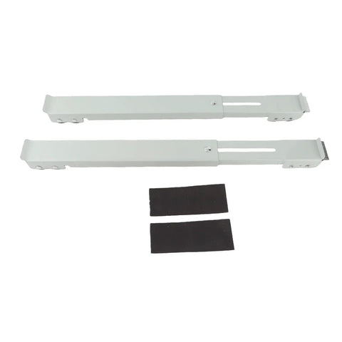 Heavy Duty Appliance Rollers With 12 Smooth Wheels And Brakes For Moving Heavy Washing Machines Or Fridges, includes metal extension brackets.
