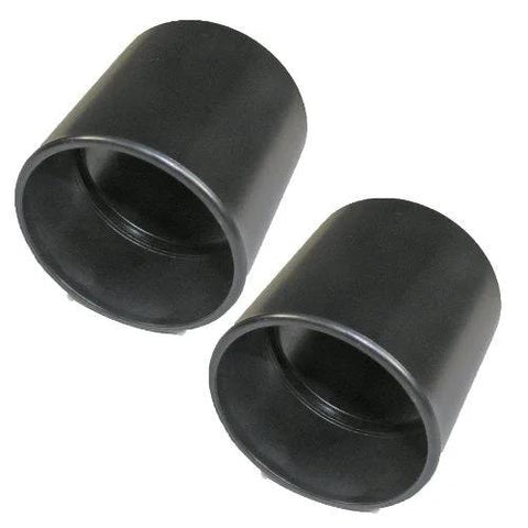 Two black Shop-Vac 2-1/2 inch hose couplings (2-pack)