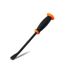 Heavy Duty Pry Bar Set With Thick Strike Caps And Industrial Grade Ergonomic Handles For Automotive Demolition And Nail Pulling Built Tough Rugged Metal Heads Non Slip Grips Rubber Sleeve Protection Crowbar Tool Kit