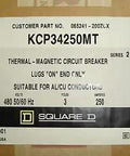 Top Shelf 3 Pole 250 Amp Circuit Breaker For Load Centers Pre Loaded With Lugs with detailed product information label.