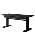Heavy Duty Electric Standing Desk With Dual Wooden Drawers Large Adjustable Sit Stand Workstation Spacious Flat Surface Smooth Memory Presets Flex Space Home Setup in matte black finish