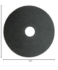 Front view of a 4.5-inch ultra-thin cutting wheel disc with 7/8-inch arbor for metal cutting.