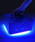 8500W UV LED Curing Lamp For Resin 3D Printer Featuring Cold Light Technology And 365Nm 395Nm 405Nm Settings is being held.