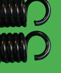 Heavy Hitting Extension Springs Pair Featuring Rock Solid High Tension Steel Construction With 8.5mm Wire Diameter And Secure End Hooks close-up view