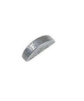 Close-up of Gearhead Favorite Woodruff Key For Alternator And Generator Pulley Bulk Pack Sold Individually Gray Metal Key