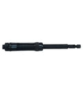 Badass Pneumatic Angle Grinder Air Powered Tool for Grinding Metalworking and Polishing Deburring Applications Featuring Tough as Nails Build for Relentless Industrial Surface Finishing Workflows, side view, black metal body