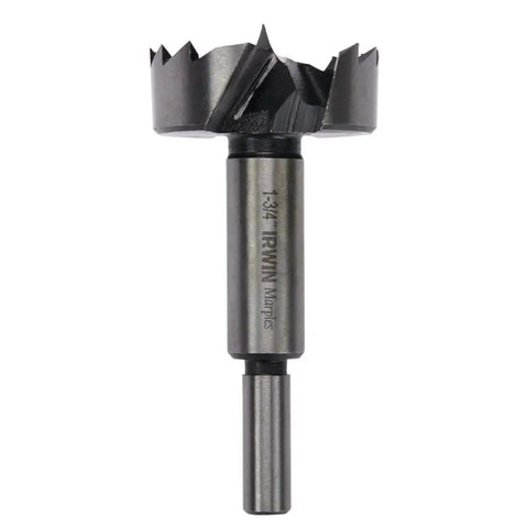 Precision Forstner Drill Bit One Seven Eighths Inch Ultra Ripped Cutting Edge Kicks Butt On Hardwood Plywood Creates Clean Flat Bottomed And Pocket Holes Smooth Sailing Shop Staple, 1 3/4 inch high speed carbon steel bit.