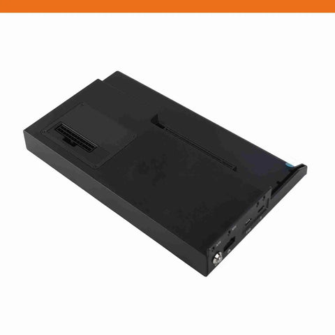 Level Up Your Portable Rig With This External Gpu Dock Featuring USB 4.0 And Thunderbolt 3 Ports Plus RJ45 Ethernet And M.2 NVMe Storage, black enclosure side view.