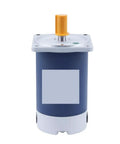 DC 12V And 24V Permanent Magnet Motor Paired With High Speed Worm Gear Reducer 120 Watts 1800 RPM blue housing motor