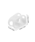 Five Piece Lab Flow Control Clamp Set For Regulator Hoses And Tubes Perfect For Precise Experiments And Home Brewing Flexible Tubing And User Friendly Design Easy To Use Durable Hose Clip Tool shown in white POM 36x21x17.5 mm