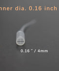 Close-up of CA Glue Nozzle Extender Tips Set 200 Pieces For Precision Bottle Applicators with 0.16 inch inner diameter