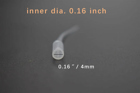 Close-up of CA Glue Nozzle Extender Tips Set 200 Pieces For Precision Bottle Applicators with 0.16 inch inner diameter