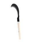 Long Handle Gardening Grass Knife Hand Scythe For Weeding And Cultivation Durable Manganese Steel Garden Tool with wooden grip