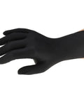 Heavy Duty Black Nitrile Work Gloves Provide Killer Snag Resistant Grip Ideal For Auto Garages Or Busy Kitchens Latex Free Powder Free protective glove on hand.