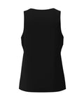 Men's Check Engine Mechanic Workout Tank Top, Black Sleeveless Gym Shirt back view, ultra breathable polyester for workouts.