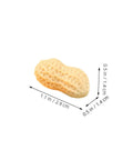 Miniature Resin Nut Ornaments Set For Dollhouse Food Decor, realistic tiny peanut model for crafts and DIY projects with measurements.