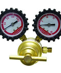 Uniwel RMC100 acetylene regulator with dual gauges and brass body