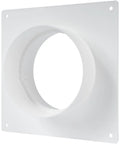 4 Inch Plastic Duct Connector Flange For HVAC Ventilation System, Straight Vent Pipe Plate, ABS Plastic, Easy Install, Fits 4 Inch Ducting