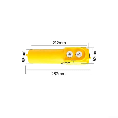 Crane Hoist Control Push Button Switch With 30UF Capacitor, 220V-380V Dual Voltage, IP55 Weather Resistant Pro-Grade ABS Pendant, Ergonomic Up Down Operation For Smooth, Safe Electric Hoist Lifting And Precise Traction, 232mm