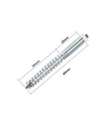 Rock Solid M6 Hanger Bolts Double Ended Hardware With Self Tapping Wood Screws And Machine Threads Zinc Plated Carbon Steel 60mm.