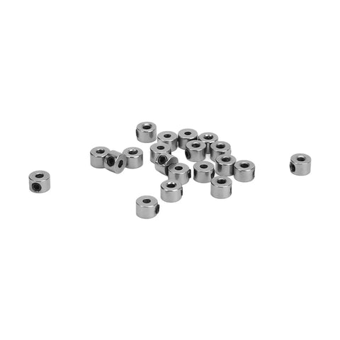 Durable Stainless Steel Landing Gear Stopper Wheel Collar Kit 20Pcs Set 2.1mm Shaft Fit For RC Planes And Model Aircraft